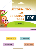 Juegos para aprender las consonantes M, P y L