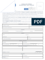 Formulario para Conducir Internacional