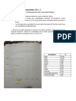 Tecnología de Concreto 2021-2: Actividad Tema 4: Composición Del Cemento/clinker