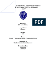 Estudio y Aplicacion de Las Capacidades Fisicas