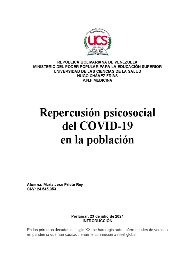 Covid 19 | PDF | Influenza | La violencia contra las mujeres