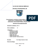 Informe de Medicina Tradicional Avance