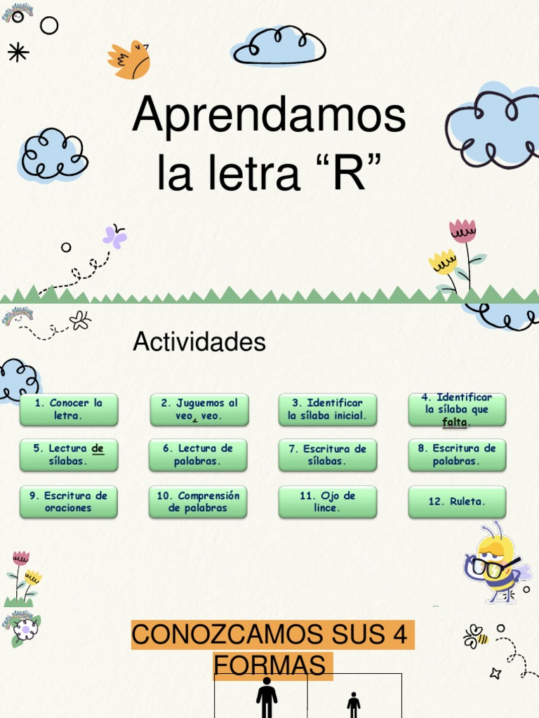 Actividades para Aprender la Letra R | PDF