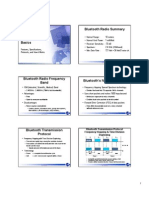 Bluetooth Radio Summary: Bluetooth Transmission Protocol Frequency Hopping & Time Division Duplexing