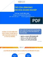 TS. ĐTLong-OD CLICK - Vai trò lãnh đạo trong phát triển văn hóa doanh nghiệp