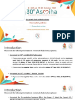 Accepted Abstract Instructions: - Presentation Guideline