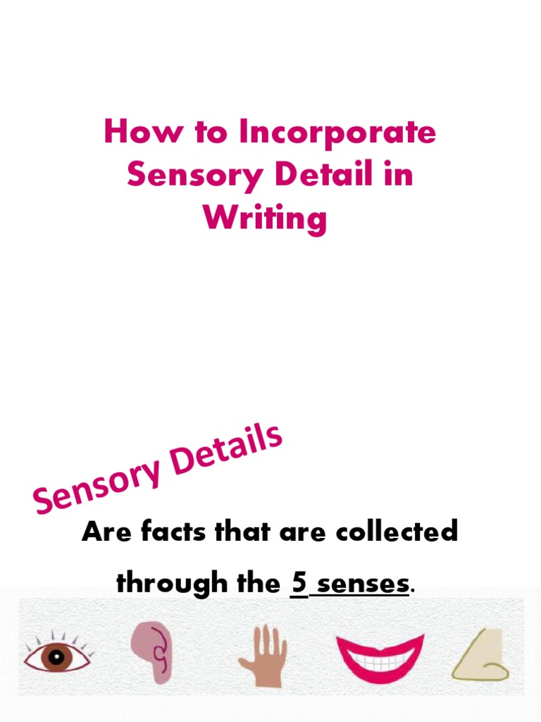 Sensory Details PDF