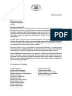 Carta Senadores de Chile Al Embajador Argentino, Rafael Bielsa