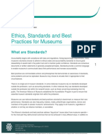 Ethics, Standards and Best Practices For Museums