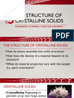 03A The Structure of Crystalline Solids