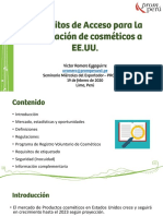 Requisitos de Acceso para La Exportacion de Cosmeticos A Ee - Uu - Promperu2020