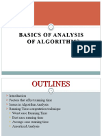 Basics of Analysis of Algorithms