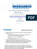 Material de Aula - Obras de Terra - Aula 4 - Contenções (Parte 1)