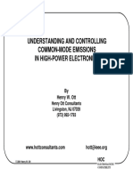 Understanding and Controlling Common-Mode Emissions in High-Power Electronics