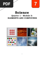 Science: Quarter 1 - Module 3: Elements and Compounds