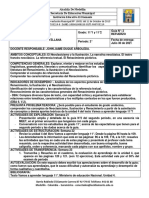 REFUERZO 11° Guía 2 Periodo2 Español