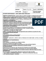 REFUERZO 11° Guía 2 Periodo1 Español