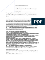 Cuestionario para Evaluar Conceptos de Expresion Oral