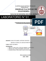 Laboratorio #01: "Termodinamica"