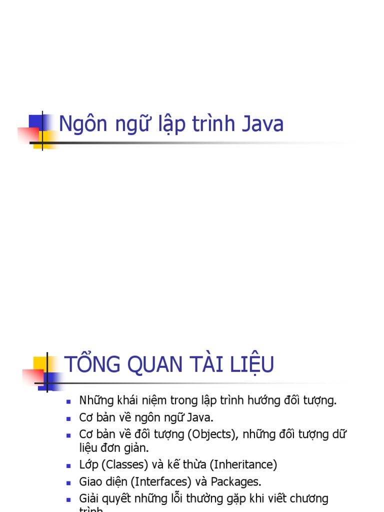 Ngon Ngu Lap Trinh Java Can Ban | PDF