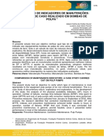 COMPARATIVO DE INDICADORES DE MANUTENÇÃO EM BOMBAS DE POLPA