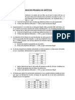 Ejercicios Pruebas de Hipótesis