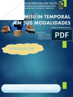 Admisión Temporal en Sus Modalidades