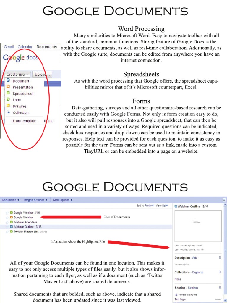 Google Docs Overview | PDF