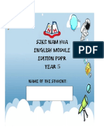 SJKC Nam Hua English Module Edition PDPR Year 5: Name of The Student