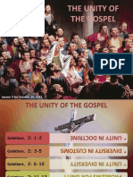 The Unity of The Gospel: Lesson 3 For October 15, 2011