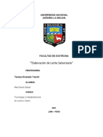 Informe LECHE SABORIZADA-SIERRA