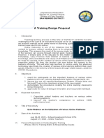A Training Design Proposal: San Remigio District I