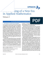 The Dawning of A New Era in Applied Mathematics