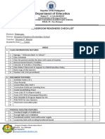 Department of Education: Classroom Readiness Checklist