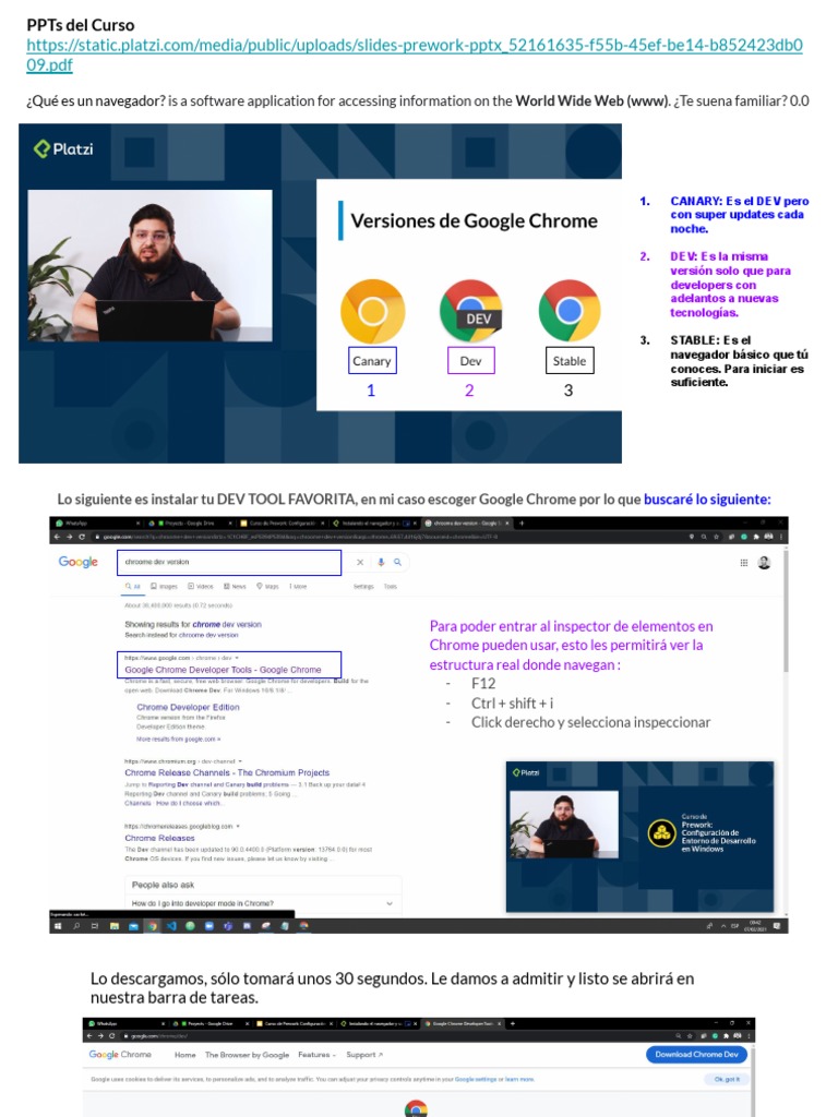Curso de Prework Configuración de Entorno de Desarrollo en Windows