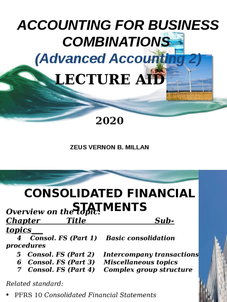 Accounting For Business Combinations | PDF | Consolidation (Business ...