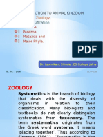Introduction To Animal Kingdom: Definition of Zoology
