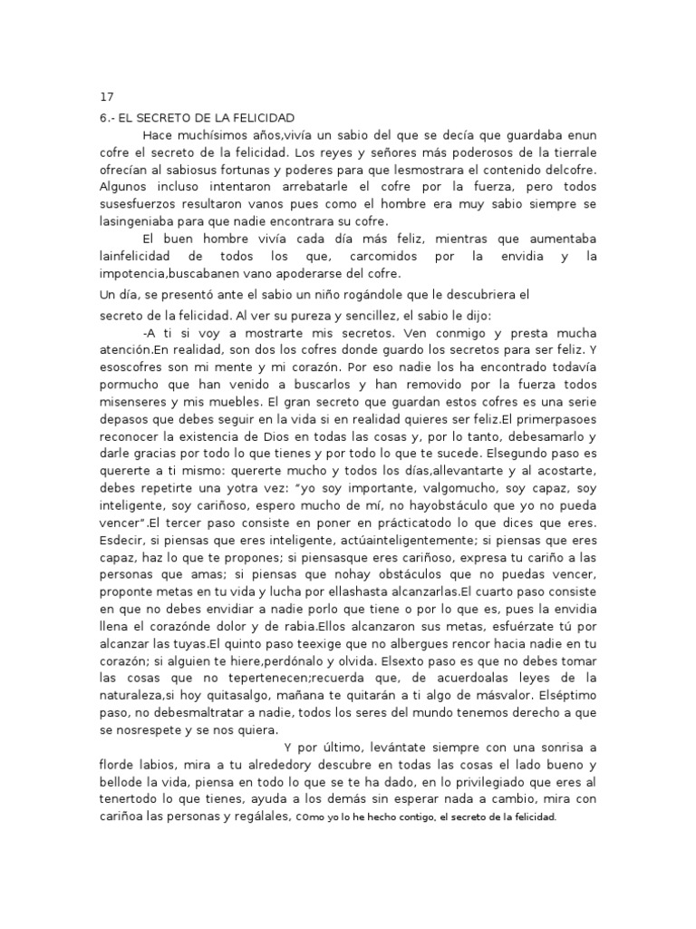 El Secreto de la Felicidad Revelado | PDF | Felicidad