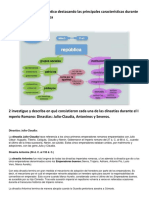 Cuadro Sinóptico Características Durante Los Periodos de La República Romana