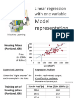 Linear Regression With One Variable: Model Representation