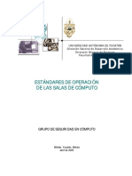 Estandares Operacionales en Las Salas de Computo