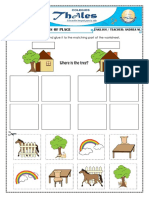 Ficha Prepositions of Place 2°primaria