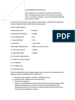 Reunion Conjunta Del Consejo de Vigilancia Con La Comision de Administracion