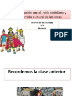 Avances Tecnólogicos y Vida Cotidiana de Los Incas