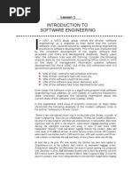 Download Introduction to Software Engineering by jennyrosesison SN5338556 doc pdf
