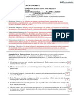 Filosofía Primer Examen Parcial