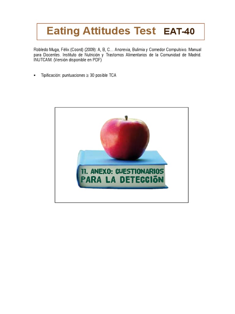 Manual EAT-40 para Docentes | PDF