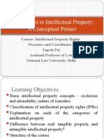 Introduction To Intellectual Property - A Conceptual Primer