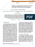 Hydrocortisone Inhibits Prostaglandin Production But Not Arachidonic Acid Release From Cultured Macrophages