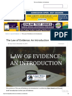 The Law of Evidence_ An Introduction